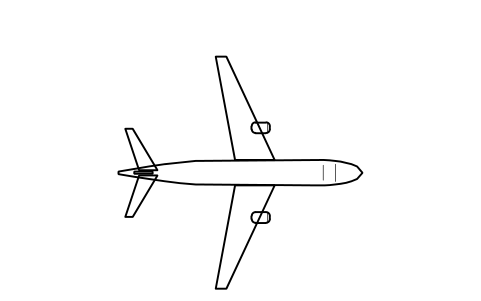 Vista previa del símbolo Airbus A320, bloque APT_A320
