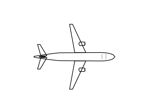 Vista previa del símbolo Airbus A321, bloque APT_A321