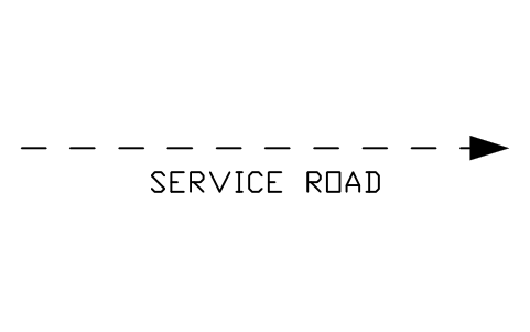 Vista previa del símbolo Vehicle service route, bloque APT_FLOW_SERVICE