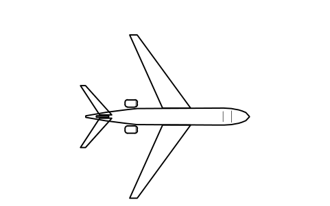 Vista previa del símbolo Business jet, large (G650), bloque APT_G650