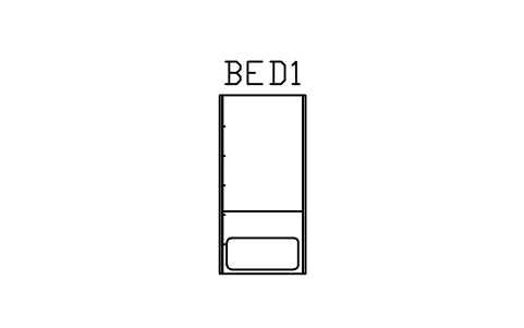 Prévia do símbolo Bunk bed, bloco ARCH_BED_BUNK