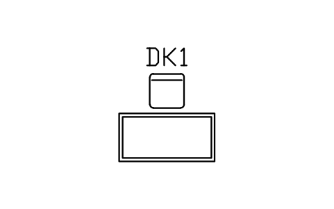 Prévia do símbolo Desk with chair, bloco ARCH_DESK