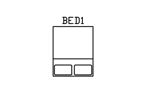 Bed, queen sembolünün önizlemesi, blok ARCH_BED_QUEEN