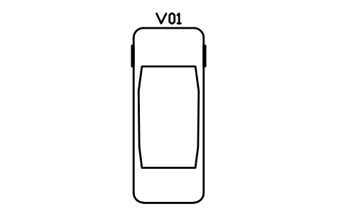 Car, sedan sembolünün önizlemesi, blok ARCH_CAR