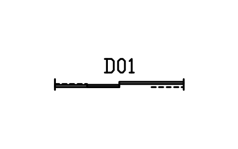 Door, sliding double sembolünün önizlemesi, blok ARCH_DOOR_SLIDING_DOUBLE