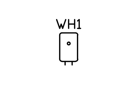 Water heater tank, front view sembolünün önizlemesi, blok ARCH_ELEV_WATER_HEATER