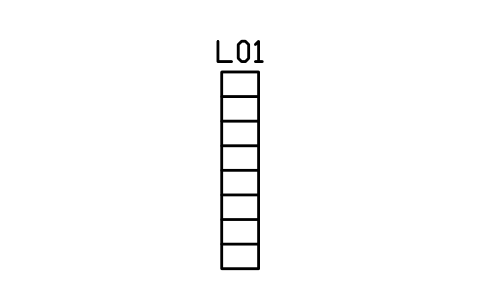 Fixed ladder sembolünün önizlemesi, blok ARCH_LADDER