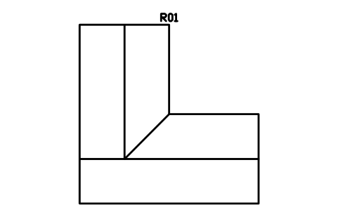 Roof, L-shaped with valley sembolünün önizlemesi, blok ARCH_ROOF_L