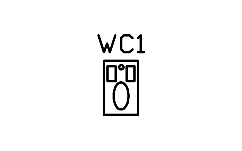WC, squat pan sembolünün önizlemesi, blok ARCH_WC_SQUAT