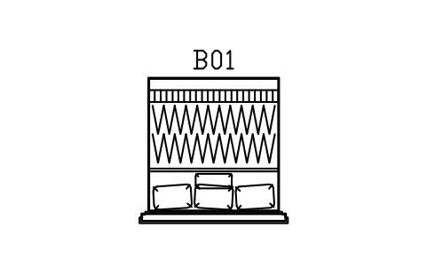 Preview of the Bed, stepped head, king, 1800 x 2000 symbol, block DEC_BED_1800