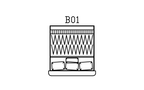 Preview of the Bed, curved head, king, 1800 x 2000 symbol, block DEC_BED_SHELL_1800