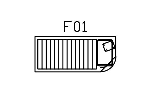 Chaiselongue, geschwungenes Kopfteil, 2000-Symbol, Block DEC_CHAISE_2000