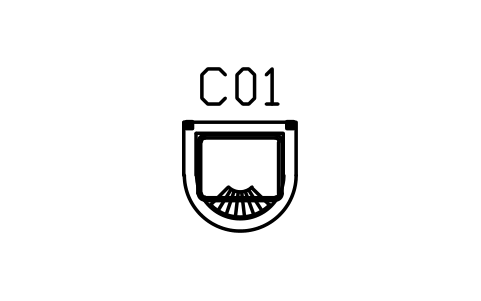 Preview of the Club chair, barrel, fan back symbol, block DEC_CLUB_FAN