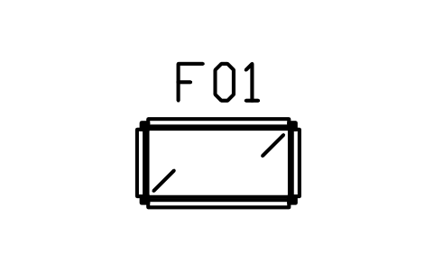 Preview of the Coffee table, mirror, 1100 x 600 symbol, block DEC_COFFEE_MIRROR