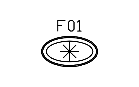 Preview of the Coffee table, oval, sunburst, 1300 x 700 symbol, block DEC_COFFEE_OVAL
