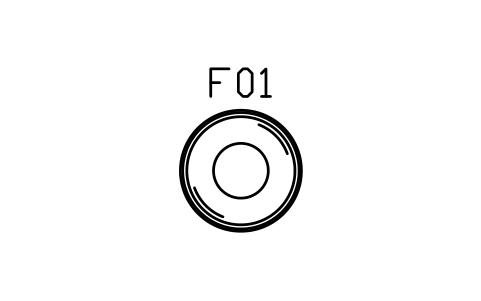 Coffee table, round, mirror, 1100 symbol, block DEC_COFFEE_ROUND_1100