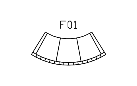 Preview of the Sofa, curved crescent, 2600 symbol, block DEC_CRESCENT_2600