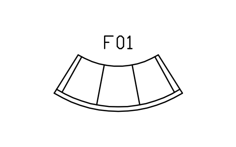 Preview of the Sofa, curved crescent, plain, 2600 symbol, block DEC_CRESCENT_PLAIN