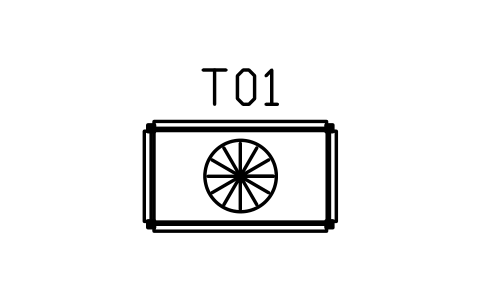Preview of the Dining table, stepped, 1400 x 800 symbol, block DEC_DINING_1400
