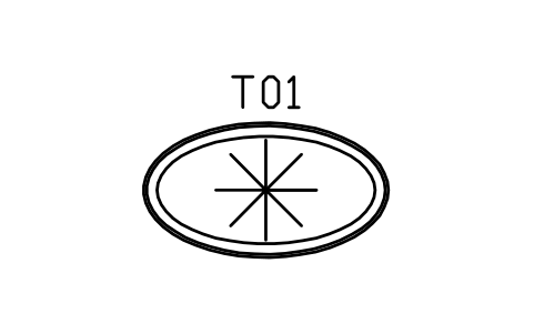 Dining table, oval, 2000 x 1100 sembolü, blok DEC_DINING_OVAL_2000