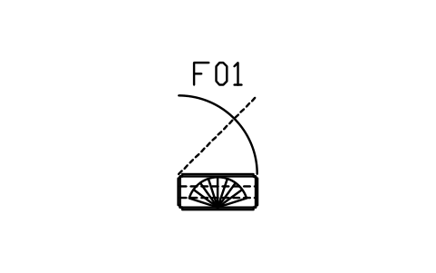 Preview of the Display cabinet, glass, fan crown, 900 symbol, block DEC_DISPLAY_900