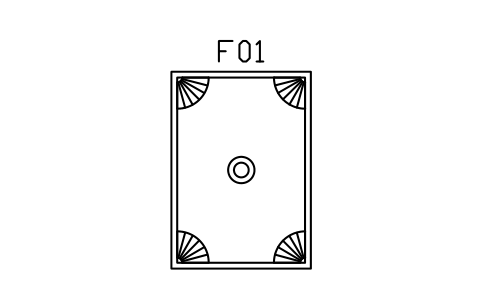 Preview of the Rug, fan corners, 1700 x 2400 symbol, block DEC_RUG_FAN_1700