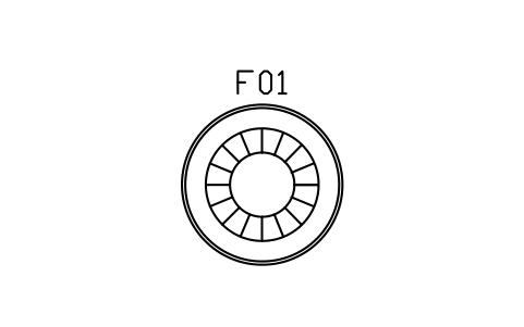 Preview of the Rug, round, sunburst rings, 1800 symbol, block DEC_RUG_ROUND_1800