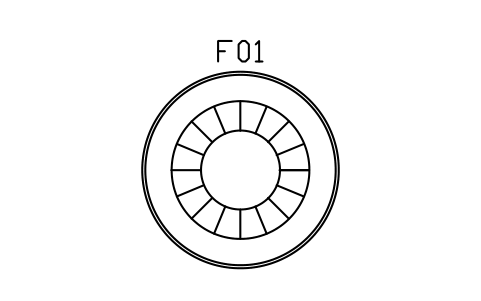 Preview of the Rug, round, sunburst rings, 2400 symbol, block DEC_RUG_ROUND_2400