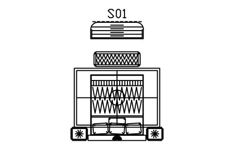 Preview of the Bedroom set, fan bed, 4000 x 3600 symbol, block DEC_SET_BEDROOM_DOUBLE