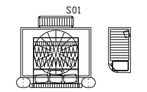Preview of the Bedroom set, king bed, 4800 x 3800 symbol, block DEC_SET_BEDROOM_KING