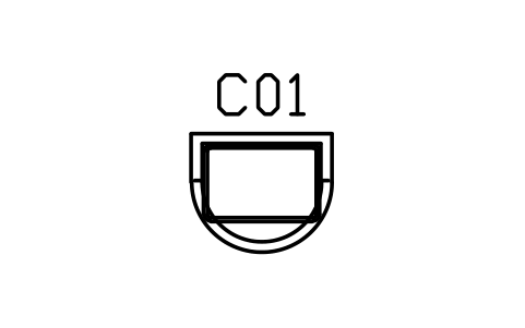 Preview of the Tub chair, closed back, wide, 900 symbol, block DEC_TUB_WIDE