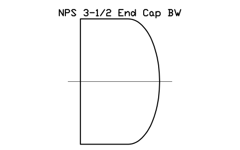 NPS 3-1/2 End Cap BW sembolünün önizlemesi, blok FIT_B169_CAP_3.5