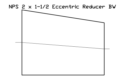 NPS 2 x 1-1/2 Eccentric Reducer BW sembolünün önizlemesi, blok FIT_B169_REDE_2X1.5