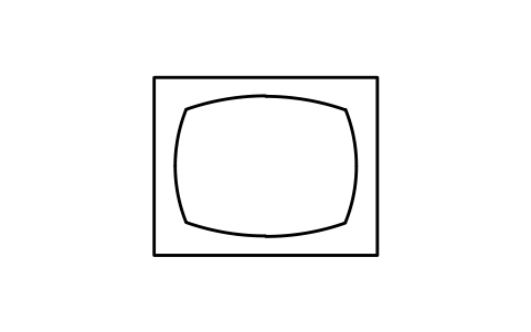 Aperçu du symbole Television receiver, bloc EGA_5053