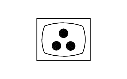 Aperçu du symbole Colour television receiver, bloc EGA_5054