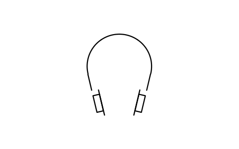 Aperçu du symbole Headphones, bloc EGA_5077