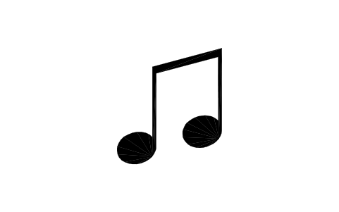 Aperçu du symbole Music, bloc EGA_5085