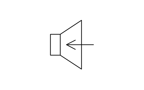 Aperçu du symbole Loudspeaker as microphone, bloc EGA_5126