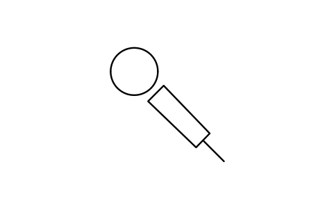 Aperçu du symbole Handheld microphone, bloc EGA_5913