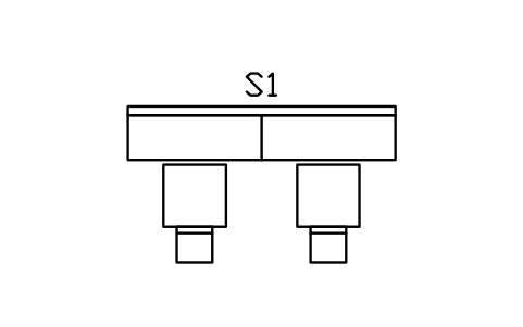Vorschau des Symbols Wandbank 3000 mit 2 Tischen, Block BAR_BANQUETTE_3000
