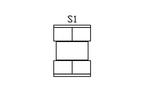 Vorschau des Symbols Sitznische, zwei Bänke, 1500 breit, Block BAR_BOOTH_1500