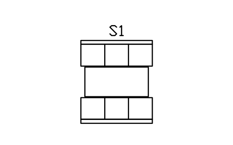 Vorschau des Symbols Sitznische, zwei Bänke, 1800 breit, Block BAR_BOOTH_1800