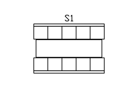 Vorschau des Symbols Sitznische, zwei Bänke, 3000 breit, Block BAR_BOOTH_3000