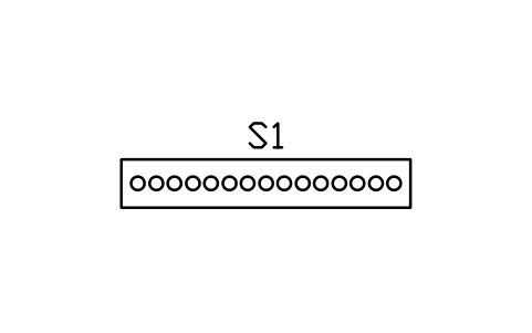 Vorschau des Symbols Garderobenständer 3000 x 500, Block BAR_COATRACK_3000