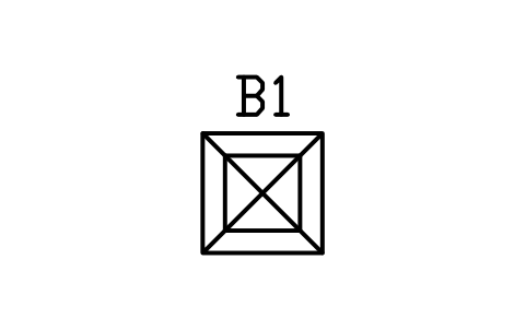 Vorschau des Symbols Speiseaufzug-Luke 800 x 800, Block BAR_DUMBWAITER