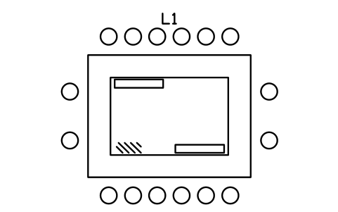 Vorschau des Symbols Inselbar-Anordnung 4000 x 3000, Block BAR_LAYOUT_ISLAND_4000