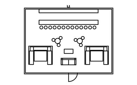 Vorschau des Symbols Cocktaillounge-Grundriss 12000 x 9000, Block BAR_LAYOUT_LOUNGE_12X9