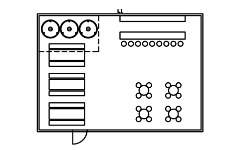 Vorschau des Symbols Taproom-Grundriss 14000 x 10000, Block BAR_LAYOUT_TAPROOM_14X10
