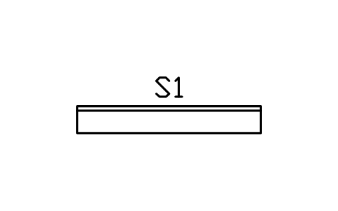 Vorschau des Symbols Stehtisch-Ablage 2400 x 350, Block BAR_LEDGE_2400