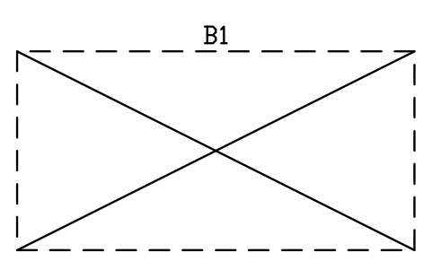 Vorschau des Symbols Glasfreie Zone 6000 x 3000, Block BAR_NOGLASS_ZONE